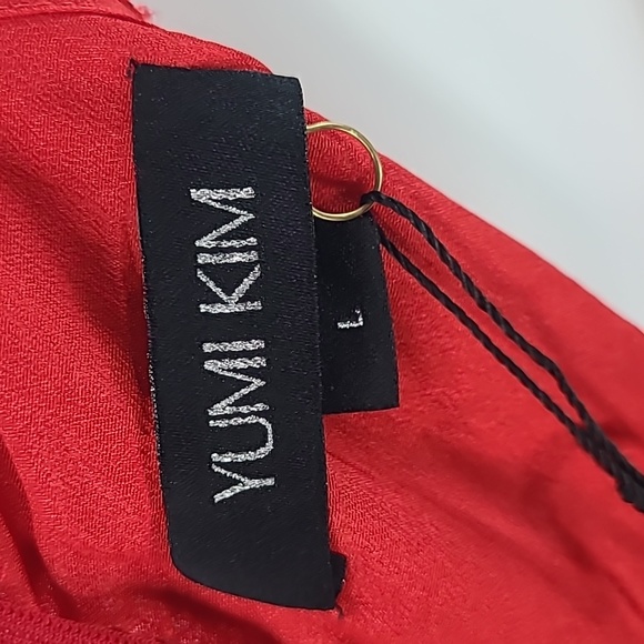 New Yumi Kim Save The Date Red Floral Lace Midi Dress Size Large - Picture 5 of 16